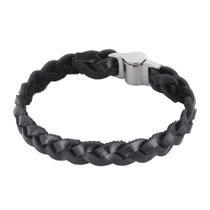 Bracelete Masculino Trançado Preto Ostral 25086