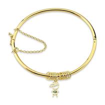 Bracelete Menino e Elos Folheado a Ouro 18k