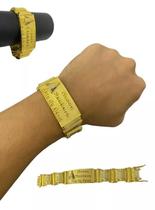 Bracelete Nossa Senhora Mãe De Deus 18Mm Banhado A Ouro 18K