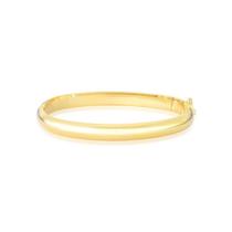 Bracelete oval liso e largo