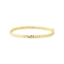 Bracelete oval trançado
