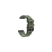 Bracelete para Garmin Fenix 6 5 3HR 26mm verde militar