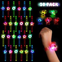 Bracelete Party Favors Satkago Glow in The Dark para crianças, 30 unidades