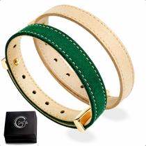 Bracelete Patriota Couro Pulseira da Copa Bandeira Brasil Strap Plug Bracelete Patriota Couro Pulseira da Copa Bandeira Brasil Strap Plug