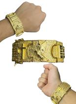 Bracelete Personalizado 35 Milímetros Misto - Banhado a Ouro 18k Bracelete Personalizado 35 Milímetros Misto - Banhado a Ouro 18k