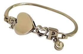 Bracelete Personalizado Alfabeto Prateado