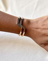 Bracelete Prata e Dourado Sofia Bracelete Prata e Dourado Sofia