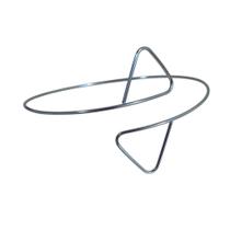 Bracelete Prateado em Aço Inox com Pontas Triangulares