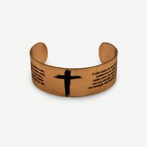 Bracelete Pulseira Cobre Puro Masculina Feminina Cruz Cristo Bracelete Pulseira Cobre Puro Masculina Feminina Cruz Cristo