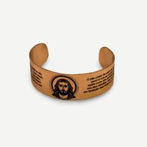 Bracelete Pulseira Cobre Puro Masculina Feminina Jesus