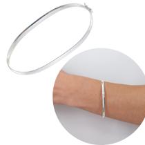 Bracelete Pulseira Largo Feminino Rigido Prata 925 Legitima Bracelete Pulseira Largo Feminino Rigido Prata 925 Legitima