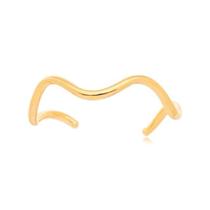 Bracelete Pulseira Ondas ZigZag Regulável Ouro 18k