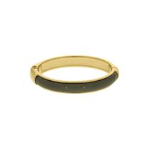 Bracelete Pulseira Ouro com Verde Oliva com Fecho de Mola Sofisticada e Elegante