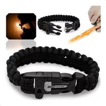 Bracelete Pulseira Paracord Pederneira Apito Action Cord - Nautika