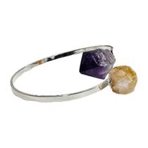 Bracelete Pulseira Pedra Natural Ametista Citrino Ajustável