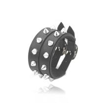 Bracelete Pulseira Punk Rock Com Espinhos Spike Regulável K-Pop couro preto masculino feminino Bracelete Pulseira Punk Rock Com Espinhos Spike Regulável K-Pop couro preto masculino feminino