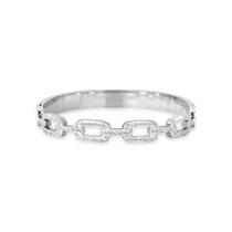 Bracelete retângulos vazados e cravejados Bracelete retângulos vazados e cravejados