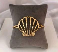 Bracelete Sereia Concha Vazada Estilo Princesa