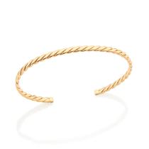 Bracelete torcido folheado a ouro 552054 Rommanel