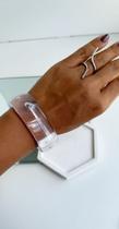 Bracelete Transparente Qradrado