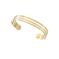 Bracelete Três Aros Lisos Banhado a Ouro