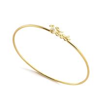 Bracelete Vovó Com Pontos De Luz Folheado A Ouro