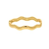 Bracelete Wave Banhado a Ouro (SEMIJOIA)