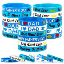 Braceletes de borracha Party Favors JUNEBRUSHS Dia dos Pais 42 unidades