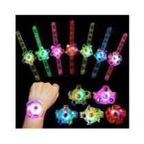 Braceletes LED Light Up Fidget Spinner, lembrancinhas de festa, pacote com 48 Braceletes LED Light Up Fidget Spinner, lembrancinhas de festa, pacote com 48
