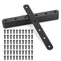 Braceletes retos planos Xingwenhao Black Alloy Steel, pacote com 10 Braceletes retos planos Xingwenhao Black Alloy Steel, pacote com 10