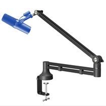 Braço Articulado Low Profile P/ Microfone SM7B MV7 AT2020 BM800 Ajustável, Premium e Ideal Para Podcast, Estúdio, Streaming e Home Studio