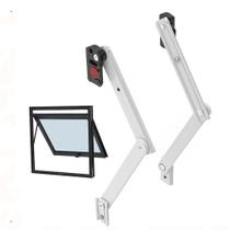 Braço Articulado Maximar Alumínio 50cm/500mm Janela Basculante Linha Suprema Branco Par Braço Articulado Maximar Alumínio 50cm/500mm Janela Basculante Linha Suprema Branco Par