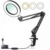 Braço Articulado Mesa Lupa Com Led Ring Light 6 Polegada Braço Articulado Mesa Lupa Com Led Ring Light 6 Polegada