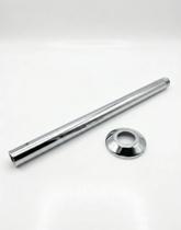 Braço De Chuveiro 40 Cm Metal Alta Qualidade. Cinza / Brilhante