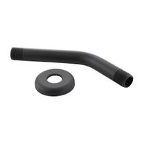 Braço de chuveiro Danco 11095 preto fosco com flange