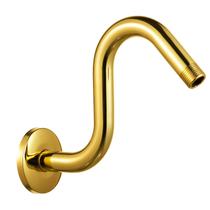 Braço de Chuveiro OFFO 15 cm, Elevado, Dourado, Aço Inoxidável