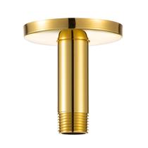 Braço de chuveiro OFFO Bright Gold 7,62 cm para suporte de teto em aço inoxidável