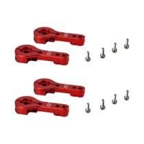 Braço De Servo De Alumínio Padrão 25T Vermelho E Azul Para Servos RC 1PCS 2PCS 4PCS Peças De Braço