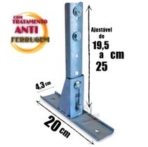 Braço fixador suporte motor basculante ajustável base 20cm