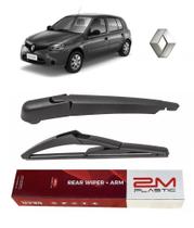 Braço Limpador Parabrisa Traseiro com Palheta Renault Clio 2013 2014 2015 2016 2017