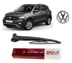 Braço Limpador Parabrisa Traseiro completo com Palheta Volkswagen T-Cross 2019 2020 2021 2022 2023