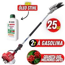 Braço Mecânico de Derriçar Café Nakashi com Mãozinha de Garra Dupla Pro 2 + 01 Óleo Castrol STIHL