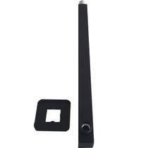 Braço Para Chuveiro Preto Quadrado Braço de Chuveiro 42,5cm Jiwi Metais