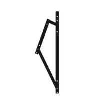 Braço para Janela Maxim-Ar 290mm Preto Alumiconte BRA800 Par