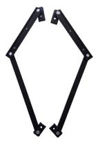 Braço Suporte Janela Maxim Ar Alumínio Suprema Preto - 25cm Braço Suporte Janela Maxim Ar Alumínio Suprema Preto - 25cm