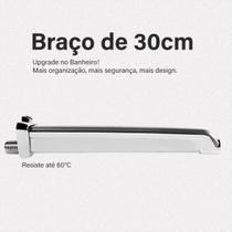 Braço Tubo Cromado Para Chuveiro C/ Capa 30cm Astra Braço Tubo Cromado Para Chuveiro C/ Capa 30cm Astra