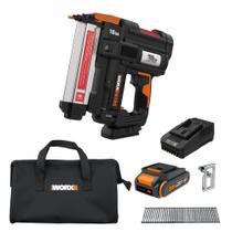 Brad Nailer sem fio WORX Nitro 20V 18GA WX842L PowerShare Brad Nailer sem fio WORX Nitro 20V 18GA WX842L PowerShare