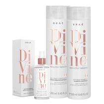 Braé Divine Anti-frizz Sh.+ Cond.250ml + Máscara Líquida 60ml Braé Divine Anti-frizz Sh.+ Cond.250ml + Máscara Líquida 60ml