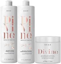 Braé Divine Kit Shampoo 1lt + Condicionador 1lt+ Máscara de 500g