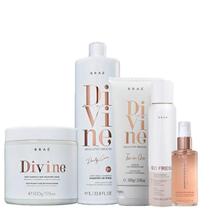 Brae Divine Shampoo 1L Mascara 500g Leave in 200g Shine Oil 60ml e So Fresh 150ml - BRAÉ